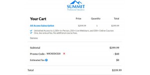 Summit Professional Education coupon code