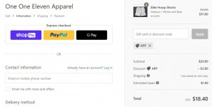One One Eleven Apparel coupon code