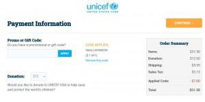 Unicef Usa coupon code