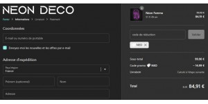 Neon Deco coupon code