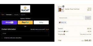 NuCell coupon code