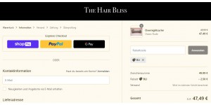 The Hair Bliss coupon code