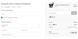 Jacquot Jems Custom Creations coupon code