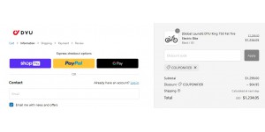 Dyu Cycle coupon code