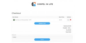 Gospel in Life coupon code