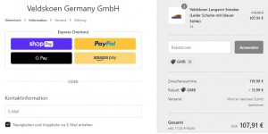 Veldskoen Germany Gmbh coupon code