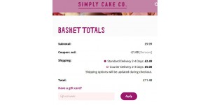 Simply Cake Co. coupon code
