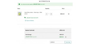 My Protein AU coupon code