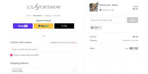 Lolas Sportwear coupon code