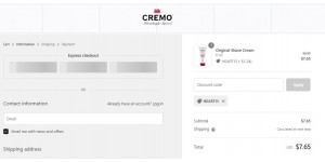 Cremo Company coupon code