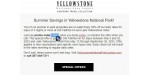 Yellowstone National Park discount code