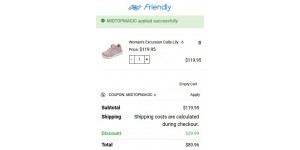 Friendly Shoes coupon code
