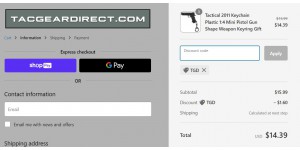 Tactical Gear Direct coupon code