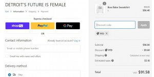Detroits Future Is Female coupon code