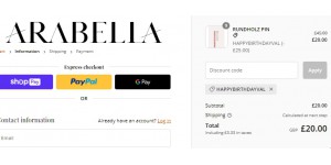 Arabella coupon code