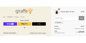 Giraffe coupon code