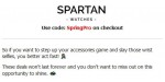 Spartan Watches coupon code