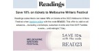 Readings discount code