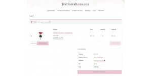Just Paper Roses coupon code