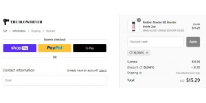 The Blowdryer coupon code