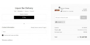Liquor Bar Delivery coupon code
