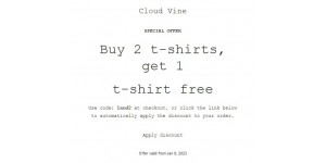 Cloud Vine coupon code