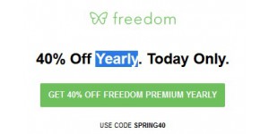 Freedom coupon code