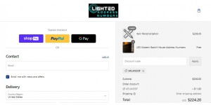 Lighted Address Numbers coupon code