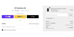 Dy Nutrition Uk coupon code