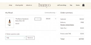 The Banyo coupon code