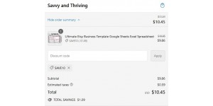 Savvy And Thriving coupon code