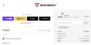 Revi Bikes coupon code