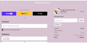 Radiant Glamour coupon code