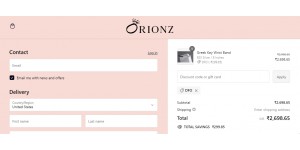 Orionz coupon code
