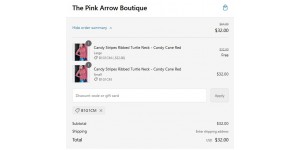 The Pink Arrow Boutique coupon code