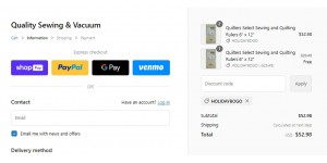 Quality Sewing & Vacuum coupon code