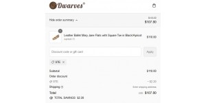 Dwarves Shoes coupon code