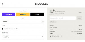 Modelle coupon code