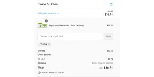 Grace & Green coupon code