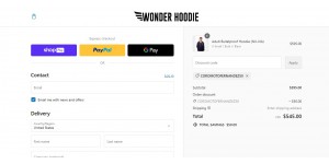Wonder Hoodie coupon code