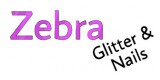 Zebra Glitter and Nails