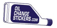 Oil Change Stickers