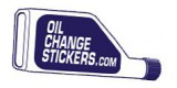 Oil Change Stickers