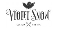 Violet Snow Custom Fabric