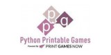 Python Printable Games
