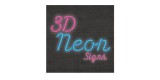 3 D Neon Signs