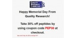Quality Research Chems discount code