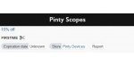 Pinty Scopes discount code