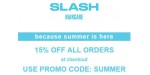 Slash = discount code