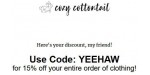 Cozy Cottontail discount code